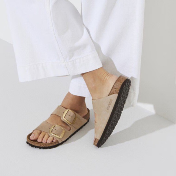 Birkenstock Big Buckle Arizona Size 38 Sandcastle Brand New - Picture 4 of 5